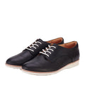 Rollie Womens Derby Black Leather Brogue Shoe