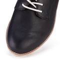 Rollie Womens Derby Black Leather Brogue Shoe