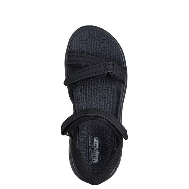 Skechers Womens Go Walk Arch Fit 2.0 SLIP IN Candace Black Sandal