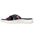 Skechers Go Walk Flex Sandal Blossoms Black Multi Slide