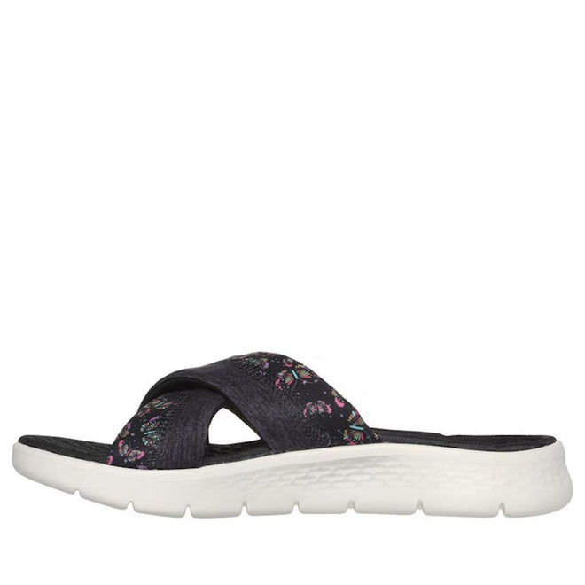 Skechers Go Walk Flex Sandal Butterfly Bliss Black Multi Slide