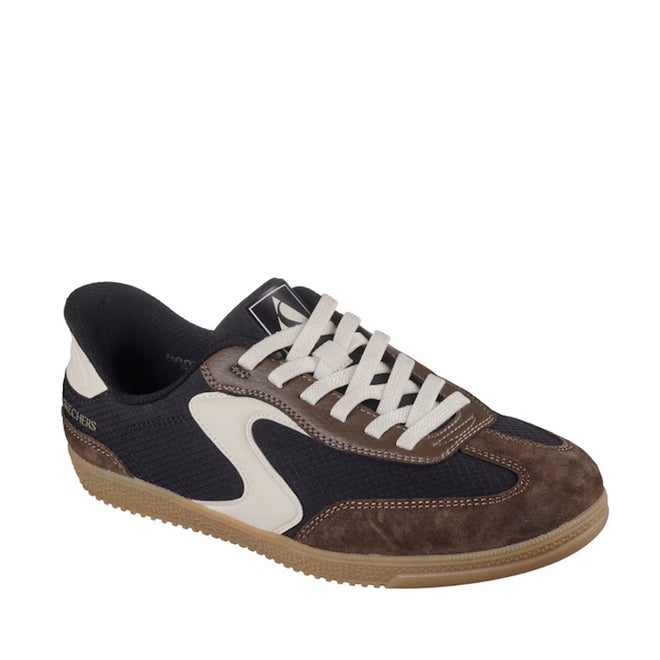 Skechers Womens HotShot  Everyday Ease Black Brown Slip In Sneaker