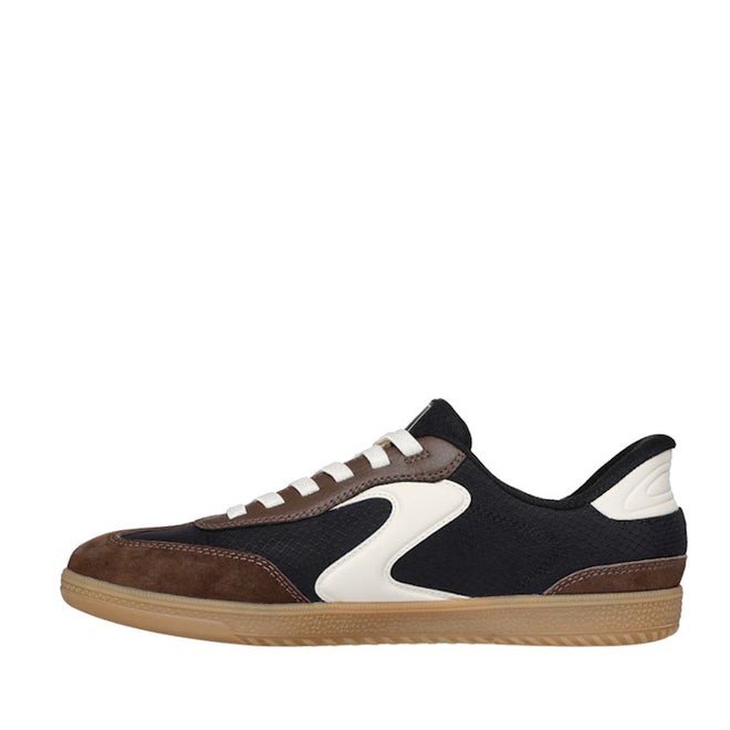 Skechers Womens HotShot  Everyday Ease Black Brown Slip In Sneaker
