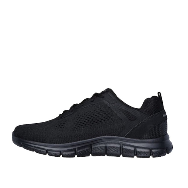 Skechers Mens Track Broader Lace Up Trainer Black