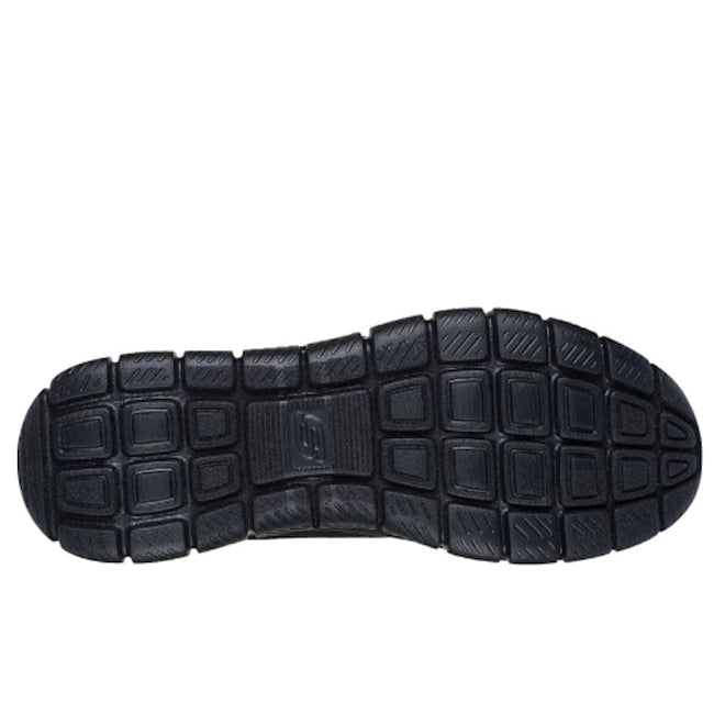 Skechers Mens Track Broader Lace Up Trainer Black