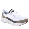 Skechers Mens Slip In Contour Foam Cozy Fit White Taupe