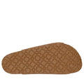 Featuring a brown sole with a textured four-leaf clover pattern, this design adds unique flair to the Skechers Womens Arch Fit Granola Slide Boho Chic Suede Upper Chestnut. Perfect for enhancing your Granola Boho Chic collection., 49075, 49076, 198739021967, 198739021974, 198739021981, 198739021998, 198739022001
