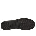 The image shows the black rubber sole of the Skechers Womens Cleo Taylor Desire Black Fabric Loafer, featuring a textured grip pattern and "Skechers" embossed in the center., 50637, 197976579231, 197976579255, 197976579279, 197976579293, 50642