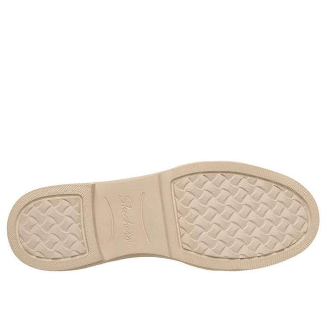 A mocha-colored sole with a textured grip pattern and "Skechers" at the center—this vegan Cleo Taylor Desire loafer for women is part of our eco-friendly collection., 50631, 50632, 198376067236, 198376067250, 50635, 50636