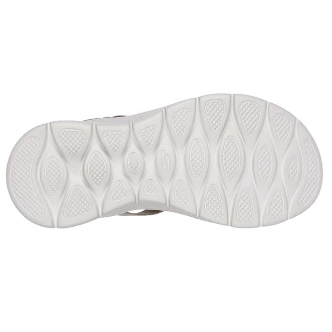 Skechers Womens WIDE WIDTH Slip Ins Sandals Go Walk Flex Glimmer Up Taupe