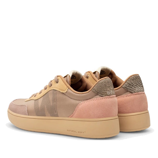Woden Line Sneak Blush Multi Lace Up Sneaker