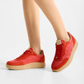 Woden Line Sneak Flame Lace Up Sneaker
