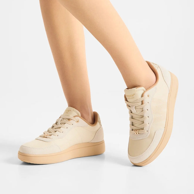 Woden Line Sneak Ivory Lace Up Sneaker
