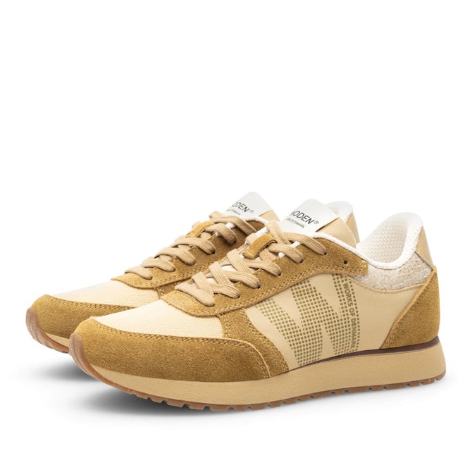 Woden Ronja Khaki Multi Womens Lace Up Sneaker