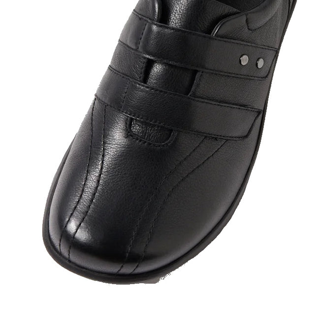 Ziera Sonnye XW Women's Casual Sneaker Velcro Black Leather