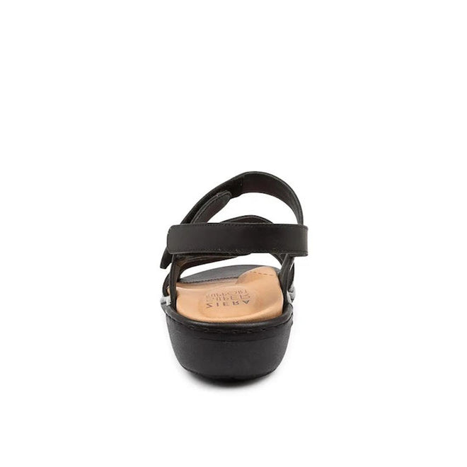 Ziera Beaux W Wide Womens Black Leather Sandal