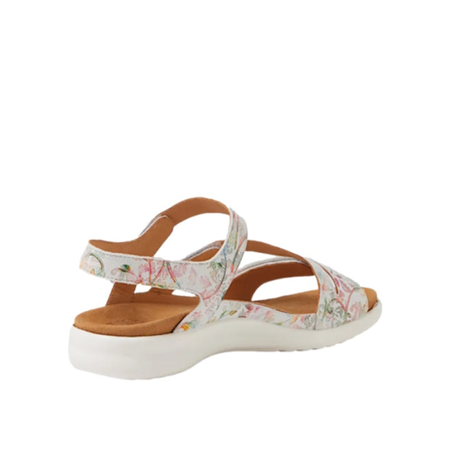 Ziera Boyde Almond Floral XW Womens Leather Sandal