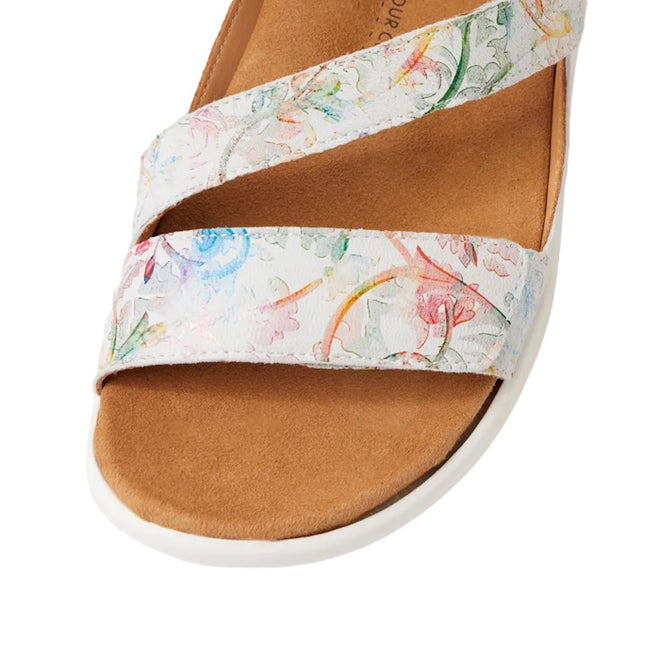 Ziera Boyde Almond Floral XW Womens Leather Sandal