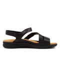 Ziera Boyde Black  XW Womens Leather Sandal