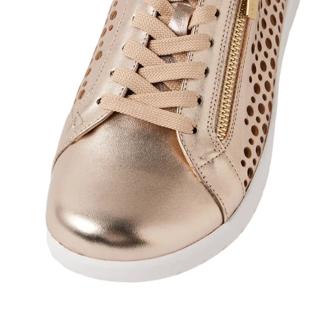 Ziera Shovo Platino XF ZR Womens Casual Zip Leather Sneaker