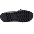 The image shows the bottom view of an Alfie & Evie Hosting Womens Leather Shoe Platform Black Silver, featuring a wavy-patterned black rubber sole with deep curved grooves for traction and a size 38 marking., 50827, 50828, 50829, 50830, 50831, 50832, 50833