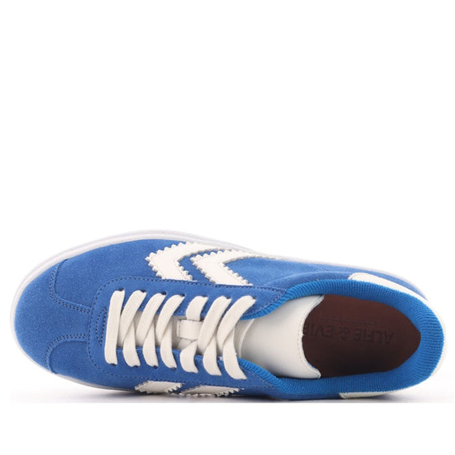 Alfie & Evie Ignite Suede Womens Platform Sneaker Blue