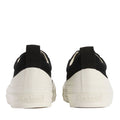 The Barbour Mens Stanhope Canvas Lace Up Trainer in Black features classic white rubber soles and the Barbour name embossed on the heel—a timeless black and white men's sneaker design., 5063669167076, 5063669167014, 5063669167021