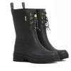 Barbour Devlin Black Mid Calf Wellys Womens Rainboot