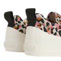 Close-up of the Barbour Womens Stanhope Canvas Trainer Pink Leopard—these sneakers feature a white sole, pink leopard print upper, black pull tabs, and Barbour branding for a bold, stylish touch to any outfit., 51987, 5063669169698, 5063669169704, 5063669169711, 5063669169728, 5063669169735, 51993