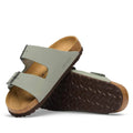 BIRKENSTOCK Arizona Birko Flor Pure Sage Regular Width 2 Strap Sandal