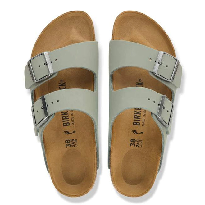 BIRKENSTOCK Arizona Birko Flor Pure Sage Regular Width 2 Strap Sandal