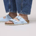 Birkenstock Arizona Finished Sky Blue Birkibuc – Regular Fit