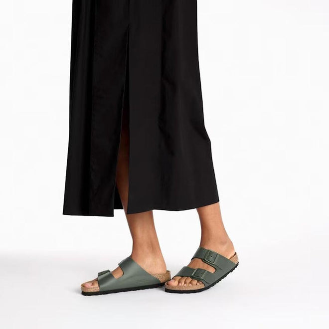 Birkenstock Arizona Smooth Leather Thyme Regular Width