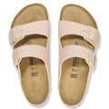 Pair of beige Birkenstock sandals on a white background, top down vew,
4066648430384,
4066648430421,
4066648430469,