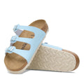 Birkenstock Florida Finished Sky Blue Birkibuc Regular Width