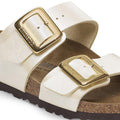 White sandals with gold buckles on a white background, 
4067707031474,
4067707031511,
4067707031559,