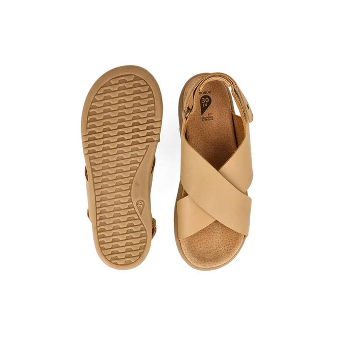 Bobux Kid+ Plus Glide Parchment Beige Open Toe Sandal