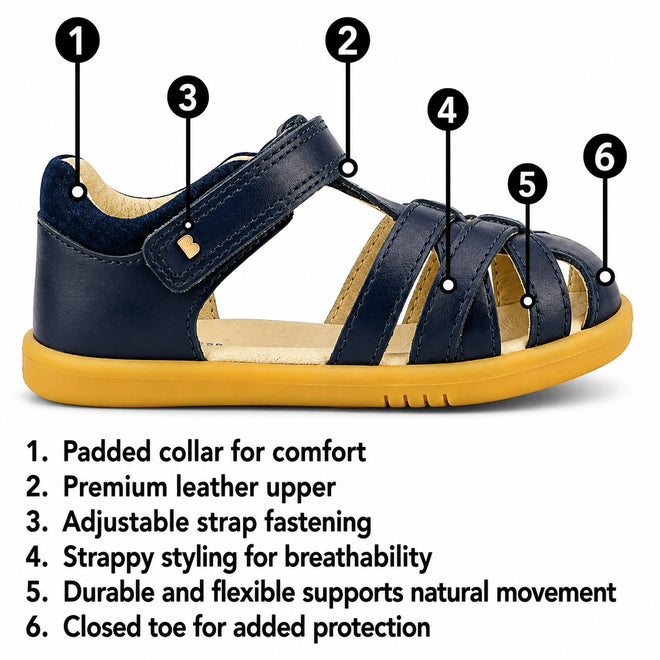 Bobux Iwalk IW Cross Jump Toddlers Purple Haze Leather Sandal