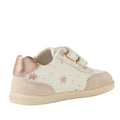 Bobux Toddlers IWalk IW Champ II  Sneaker Star Chalk White Rose Gold