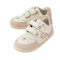 Bobux Toddlers IWalk IW Champ II  Sneaker Star Chalk White Rose Gold