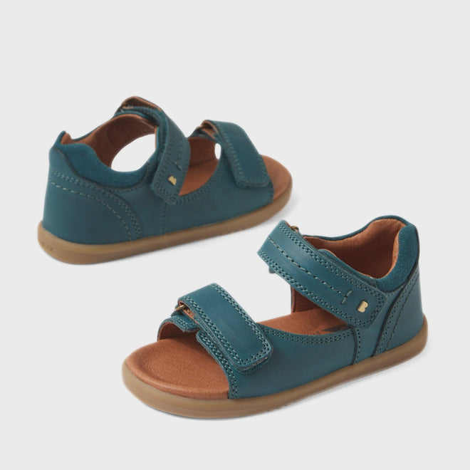 Bobux IWalk Driftwood Sandal Mediterrainean Green Open Toe