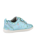 Bobux Iwalk Toddlers Grass Court Jelly Mint Metallic Leather Trainer Blue