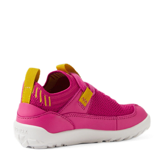 Bobux Iwalk Toddlers Meta Sneakers Rose Violet Bright Pink Barefoot