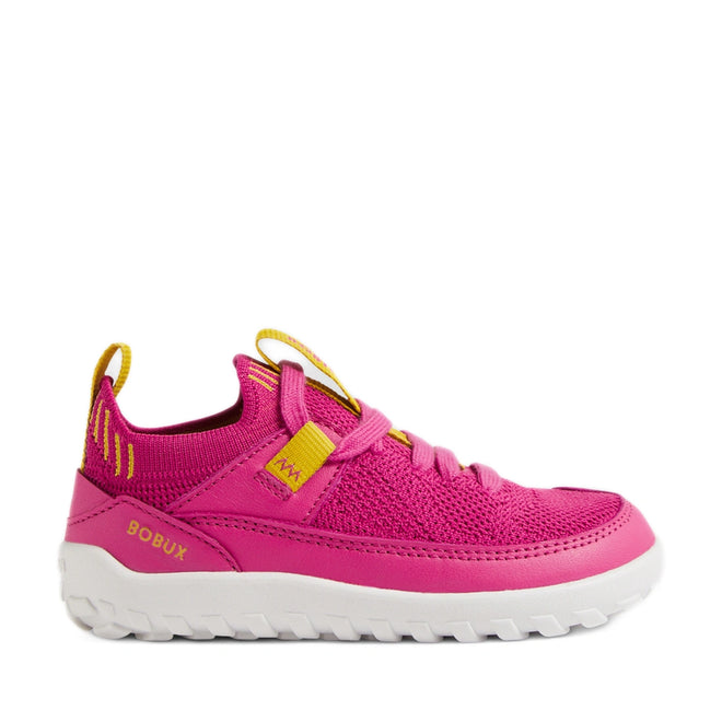 Bobux Iwalk Toddlers Meta Sneakers Rose Violet Bright Pink Barefoot