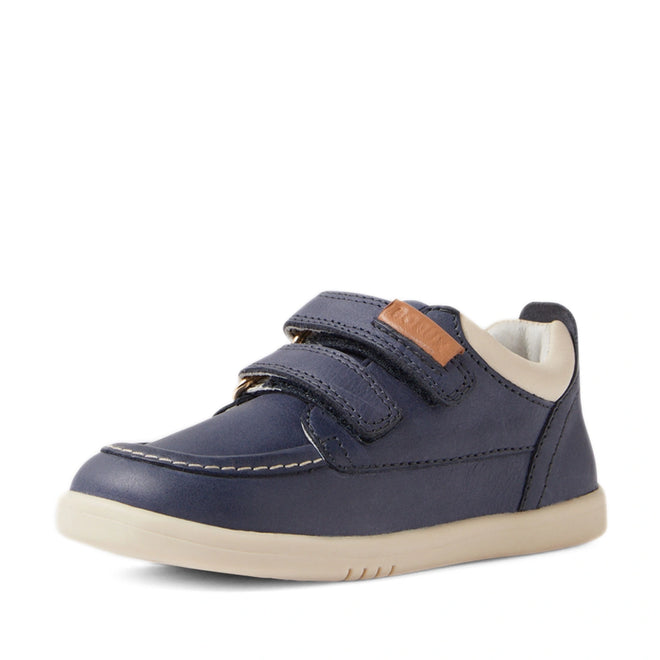 Bobux IW Iwalk Oakley Toddlers Leather Sneaker Vintage Blue