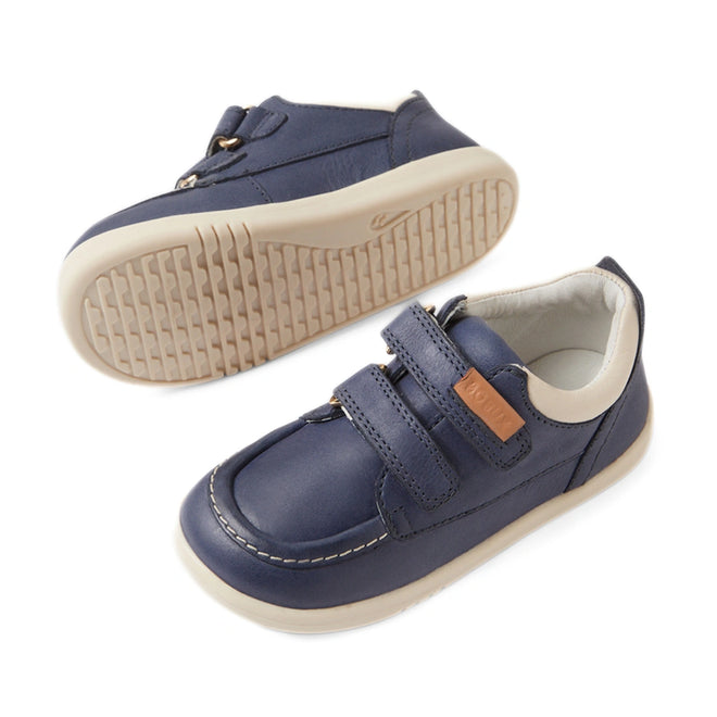 Bobux IW Iwalk Oakley Toddlers Leather Sneaker Vintage Blue