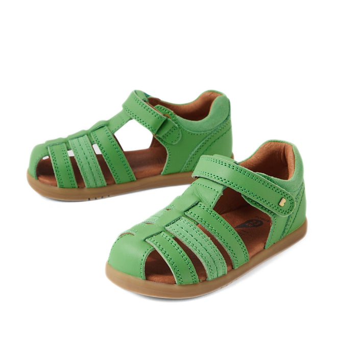 Bobux IWalk Roam Sandal Retro Green Closed Toe Toddlers