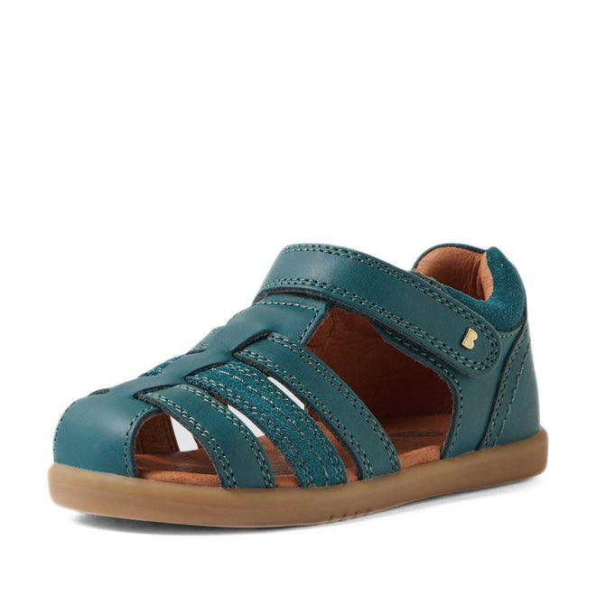 Bobux IWalk Roam Sandal Mediterranean Green Closed Toe Toddlers