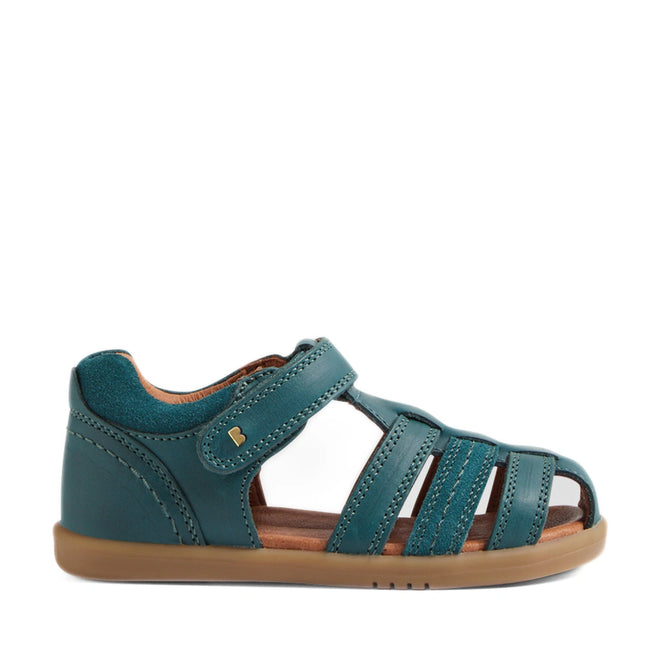Bobux IWalk Roam Sandal Mediterranean Green Closed Toe Toddlers