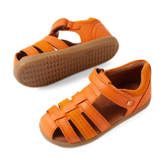 Bobux IWalk Roam Sandal Orange Peel Closed Toe Toddlers